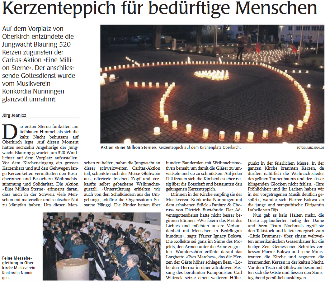 Wochenblatt für das Schwarzbubenland und das Laufental   Nr. 50   15. Dezember 2016   Seite 1